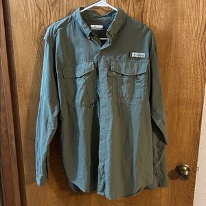 2 Men’s Columbia PFG Long Sleeve Fishing Shirts Size Medium